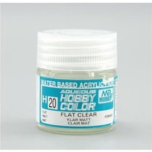 Mr. Hobby Gunze H020 10 Ml. Flat Clear, Aqueous Serisi Maket Boyası