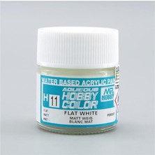 Mr. Hobby Gunze H011 10 Ml. Flat White, Aqueous Serisi Maket Boyası