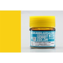 Mr. Hobby Gunze H091 10 Ml. Clear Yellow, Aqueous Serisi Maket Boyası
