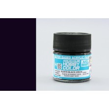 Mr. Hobby Gunze H065 10 Ml. RLM70 Black Green, Aqueous Serisi Maket Boyası