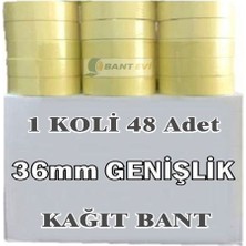 Bant Evi Maskeleme Bandı 1 Koli 36mmx25mt Kağıt Boyacı Bandı 48 Adet