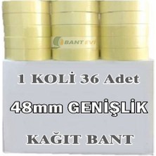 Bant Evi Maskeleme Bandı 1 Koli 48mmx25mt Kağıt Boyacı Bandı 36 Adet