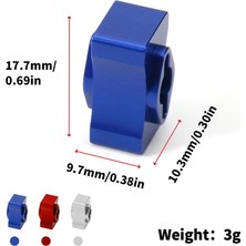 Galaxxy Metal Diferansiyel Makarası Diferansiyel Soyunma Makarası Takım Ilişkili DR10 Hiçbir Hazırlık Rc Sürükle Araba Yükseltme Parçaları, Mavi (Yurt Dışından)