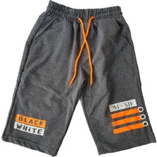 Makiteks Pamuklu Kapri Çocuk Şortu 2 Cepli Bel Lastik ve Kordonlu 5-16 Yaş Şort