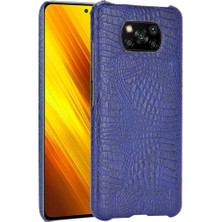 Manyi Mall Şık Klasik Durumda Xiaomi Poco X3 Nfc Klasik Timsah Moda Anti (Yurt Dışından)