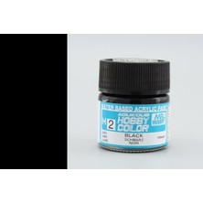 Mr. Hobby Gunze H002 10 Ml. Black, Aqueous Serisi Maket Boyası