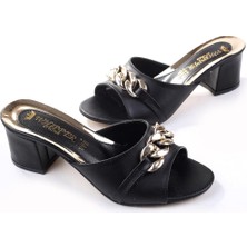 Papuç Sepeti 3924 Kare Topuk  Bayan Terlik