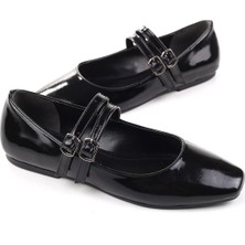 Papuç Sepeti 333 Kadın Rugan Babet Ayakkabı