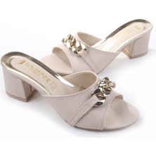 Papuç Sepeti 3924 Kare Topuk  Bayan Terlik