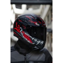 LS2 Rapıd 2 Kaıju Mat Siyah-Kırmızı-Beyaz Kask M Beden Çarpıcı Renk Seçenekleri ile Güvenli Sürüş