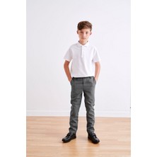 Yakamel Erkek Çocuk Eşofman Belli Esnek Rahat Yüksek Bel Okul Pantolonu