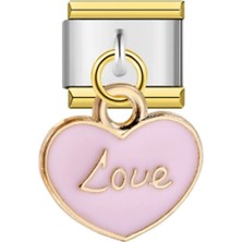 İtalyan Charm Bileklik Pink Love Charm