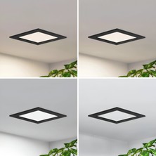 Maxled MX-1037G - 18W 3000K Gün Işığı Siyah Kasa Sıva Altı Kare LED Panel