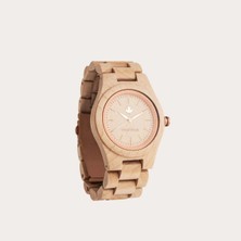 Wood Watch Woodwatch Maple Rosegold Ahşap Kadın Kol Saati 36MM