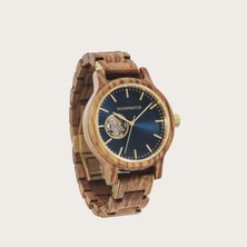 Wood Watch Woodwatch Open-Heart Sailor Ahşap Erkek Kol Saati 41MM