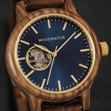 Wood Watch Woodwatch Open-Heart Sailor Ahşap Erkek Kol Saati 41MM