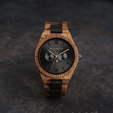 Wood Watch Woodwatch Lunar Orbit Ahşap Erkek Kol Saati 47MM