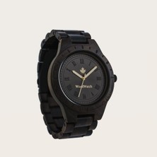 Wood Watch Woodwatch Oaklee Black Sandal Ahşap Erkek Kol Saati 47MM