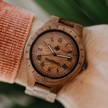 Wood Watch Woodwatch Oaklee Ahşap Erkek Kol Saati 47MM