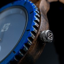 Zebrino Kineto Wood Blue Ahşap Erkek Kol Saati 45MM