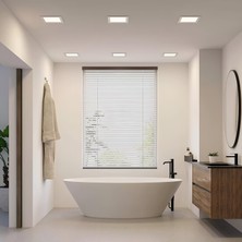 Maxled MX-1036B - 18W 6500K Soğuk Beyaz Beyaz Kasa Sıva Altı Kare LED Panel