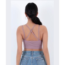 Intive Lingerie Aurafit V Yaka Arkası Çapraz Ip Askılı Tasarım Spor SÜTYENI/BÜSTIYER-9024