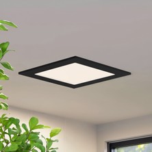 Maxled MX-1034N - 12W 4000K Ilık Beyaz Siyah Kasa Sıva Altı Kare LED Panel