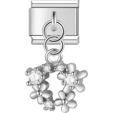 İtalyan Charm Bileklik Silver Flower Charm