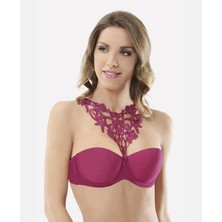 Intive Lingerie Nbb Boynu Dantel Aksesuar Detaylı Push-Up Straplez SÜTYEN-3692