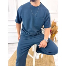 Elku Moda Tişört Terletmez Pamuklu Yumuşak Dokulu Oversize Tshirt Cepli Rahat Kesim Salaş Tişört