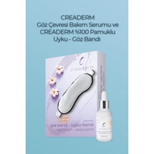 Creaderm Pamuklu Uyku Gözlüğü/Göz Bandı/ Anti Alerjik Yıkanabilir Eye Sleep Patch & Göz Çevresi Serum