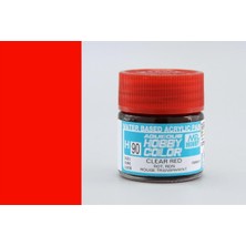 Mr. Hobby Gunze H090 10 Ml. Clear Red, Aqueous Serisi Maket Boyası