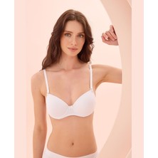 Intive Lingerie Nbb Hafif Destekli Balenli Basic Sütyen (Ten, Siyah, Beyaz)- 3539