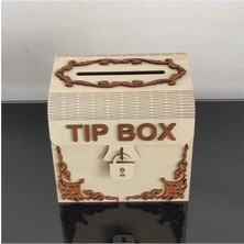 Kumi Ahşap Tip Box Kumbara Ve Bahşiş Kutusu Tipbox