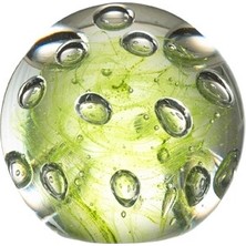 Laromita Decoration Bubbles Cam Kağıt Ağırlığı Yeşil / S