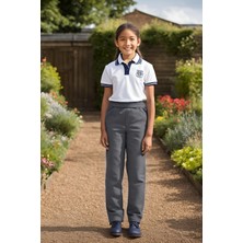 Yakamel Kız Çocuk Eşofman Belli Esnek Rahat Yüksek Bel Kaliteli Okul Pantolonu