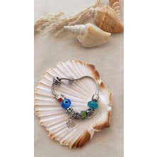 HD Marketim Bileklik Charm Bileklik Nazar Boncuklu Bileklik Kalp Fil Zincir Bileklik