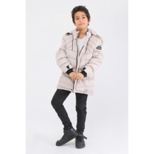 Benitto Kids Natural Kürklü Erkek Çocuk Kaban Bej 51237T