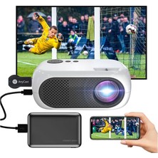 Sz Master Bilişim Sz Master-Taşınabilir Mini Projektör 480P Anycast Destek Wifi Telefon Android Ios Tv Ev Sineması Projeksiyon