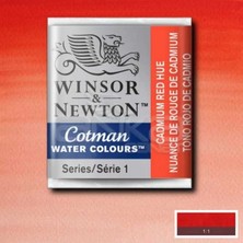 Winsor & Newton Winsor Newton Tablet Sulu Boya No : 095 Cadmium Red Hue