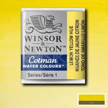 Winsor & Newton Winsor Newton Tablet Sulu Boya No : 346 Lemon Yellow Hue