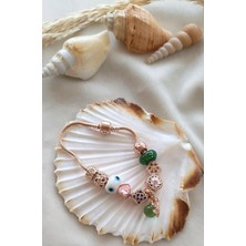 HD Marketim Bileklik Charm Bileklik Nazar Boncuklu Bileklik Kalp Zincir Bileklik