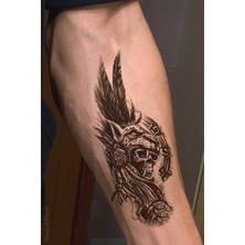 BP Tattoo Kurukafa Maske Geçici Dövme