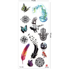 BP Tattoo Renkli Karışık Geçici Dövme Tattoo