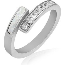 Daniel Klein Kadın Çelik Yüzük  DKJ.3.6006-S-1 (  17 mm Iç Çapındadır - Small )