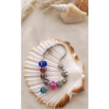 HD Marketim Bileklik Charm Bileklik Nazar Boncuklu Bileklik Kalp Zincir Bileklik