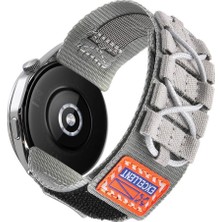 AktarMobile Samsung Galaxy Watch 7 40 / 44 mm Bileklik Kordon Özel Tasarım Geniş Hasır Kumaş Kayış Cırtlı