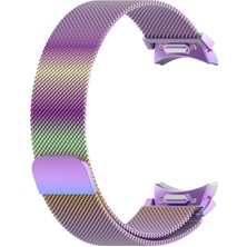 AktarMobile Samsung Galaxy Watch 7 40 / 44 mm Mıknatıslı Hasır Metal Örgü Kordon Kayış Tam Uyumlu Orijinal Pim