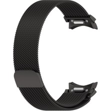 AktarMobile Samsung Galaxy Watch 7 40 / 44 mm Mıknatıslı Hasır Metal Örgü Kordon Kayış Tam Uyumlu Orijinal Pim