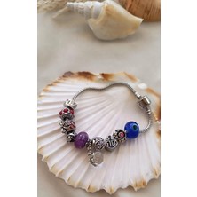 HD Marketim Bileklik Charm Bileklik Nazar Boncuklu Bileklik Kalp Zincir Bileklik